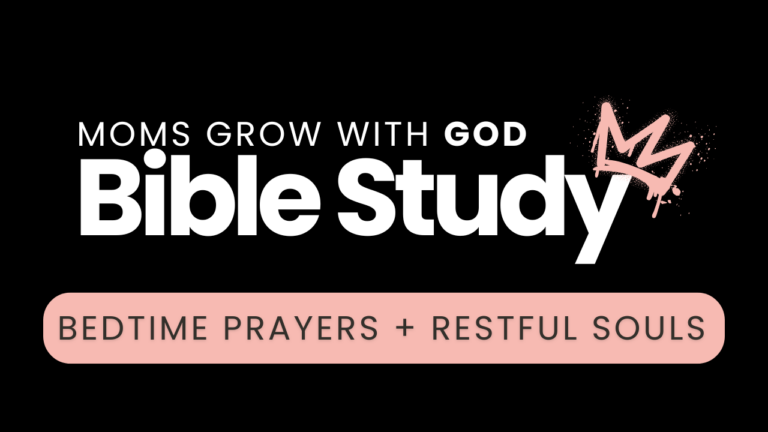 The Be Mighty Mom Ministry logo with Bible Study and bedtime prayers.